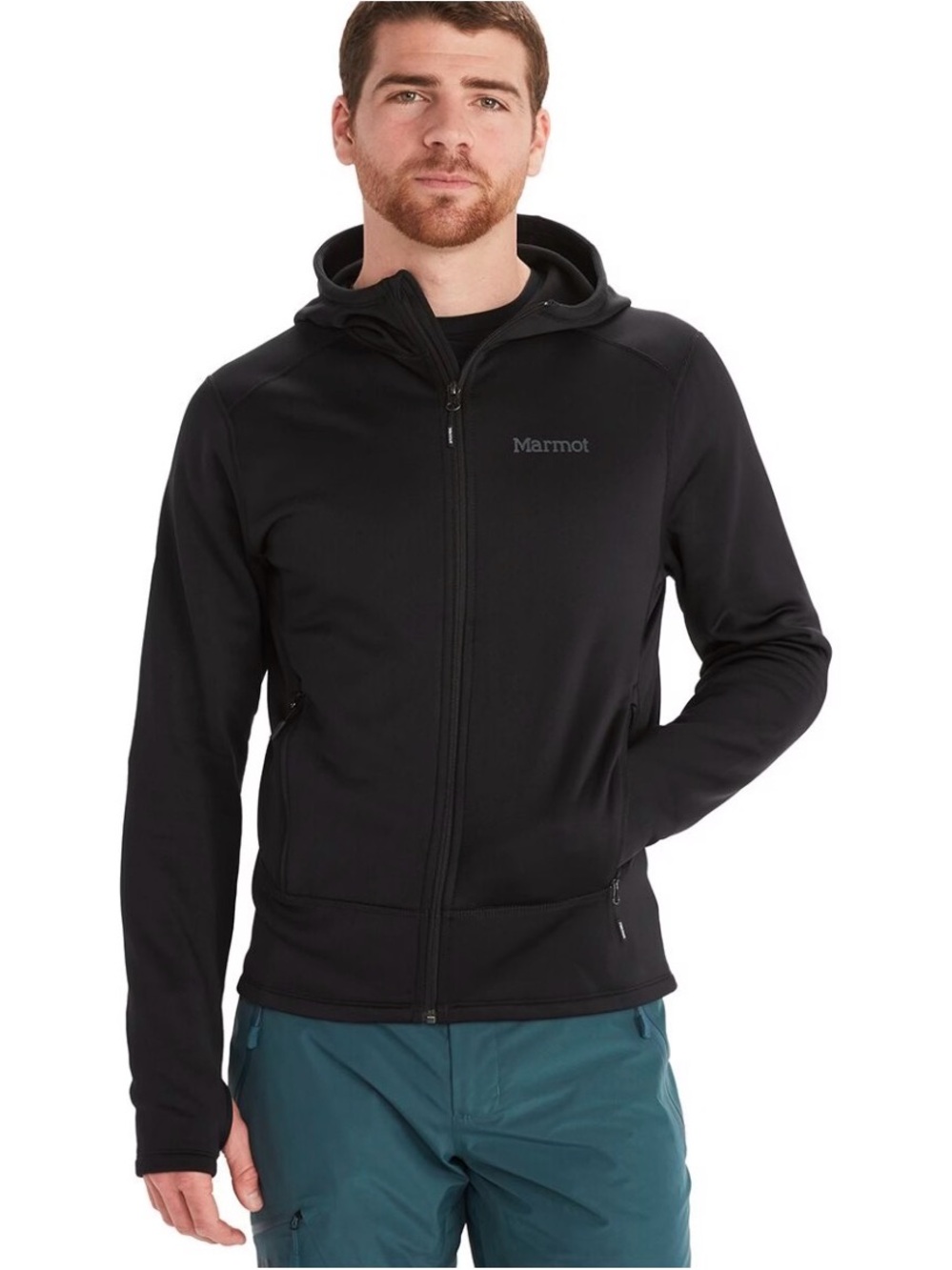 Marmot Men's Olden Polartec Pro Hoody Black Small‎